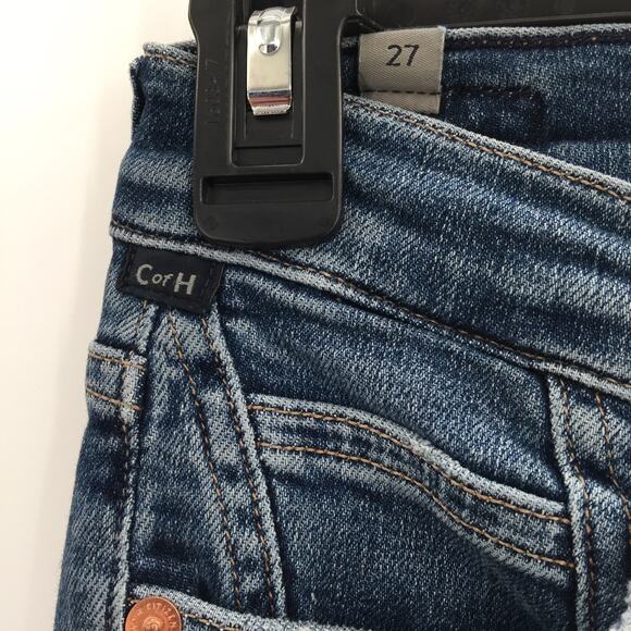 Citizens of Humanity Women's Mid-Rise Skinny Crop Jeans Blue 27 PreOwned Stretch - Picture 4 of 4